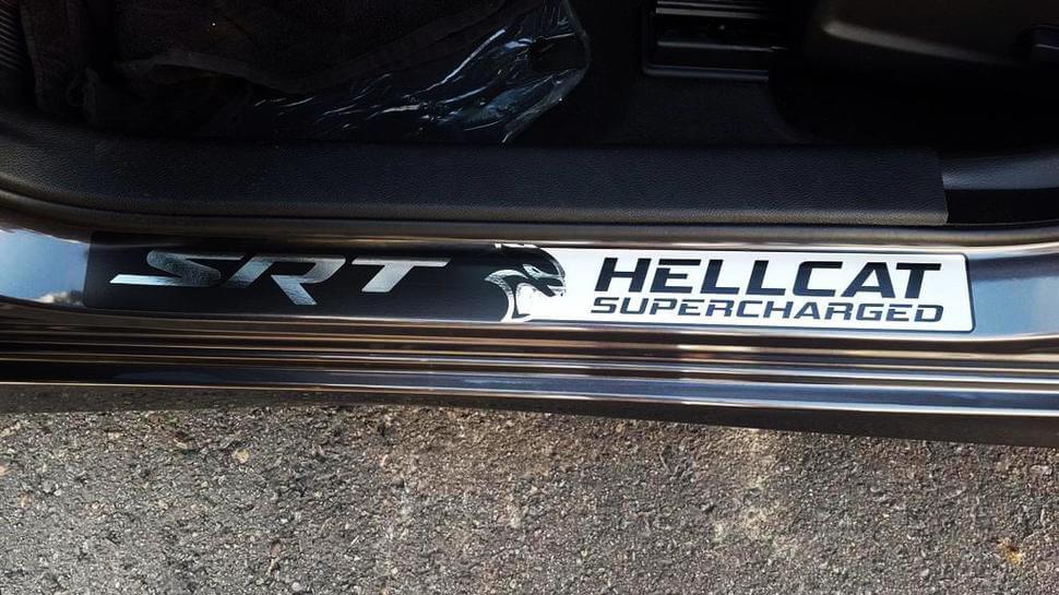 Déco vinyle bas de porte style SRT Hellcat Ensemble pour Dodge Challenger Charger