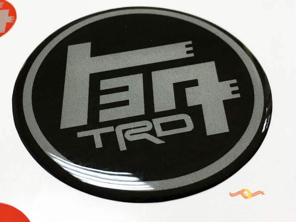 Autocollant Écusson en Résine Bombée Style TEQ TRD pour Toyota 4Runner Tacoma FJ Cruiser Tundra