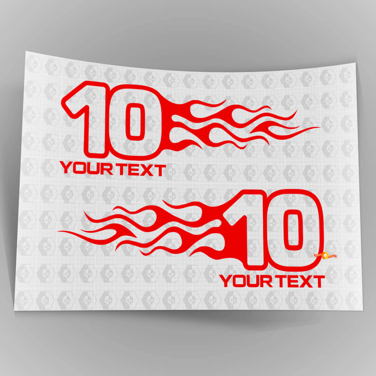 Mopar Dodge Chrysler Jeep Flame Style Logo Autocollants de décalque de voiture droite et gauche