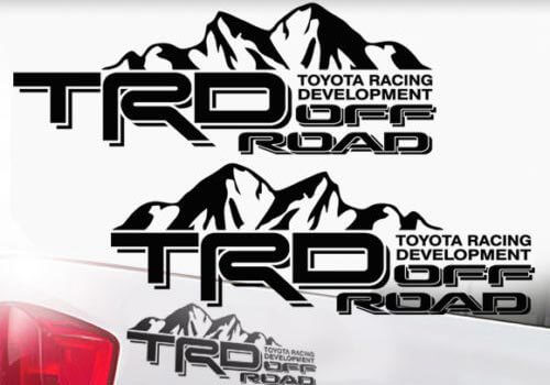 Autocollant vinyle de style TRD tout-terrain Mountain pour Toyota Tacoma Tundra