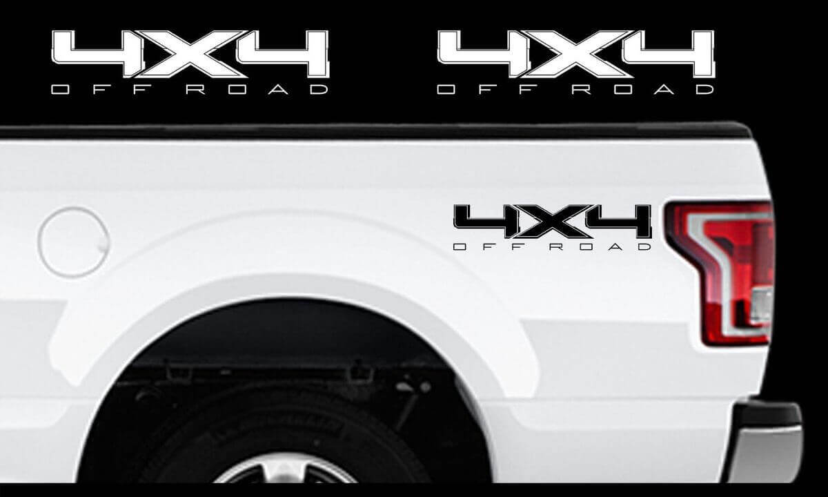Ensemble d'autocollants vinyle latéraux 4x4 tout-terrain pour Musclecar F-150 2009-2016