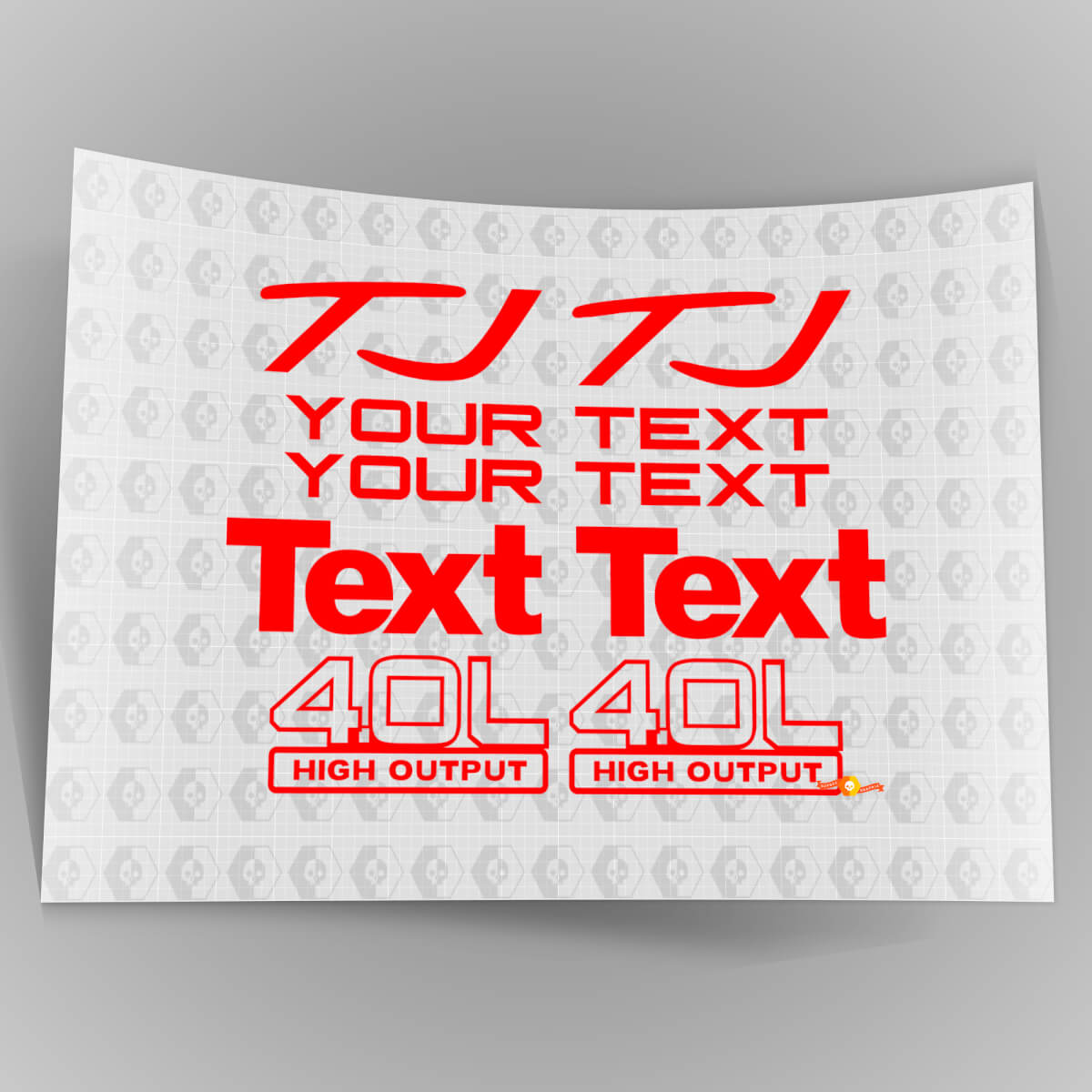 KIT AUTOCOLLANTS Jeep Wrangler Sport 4.0 haut rendement YJ TJ