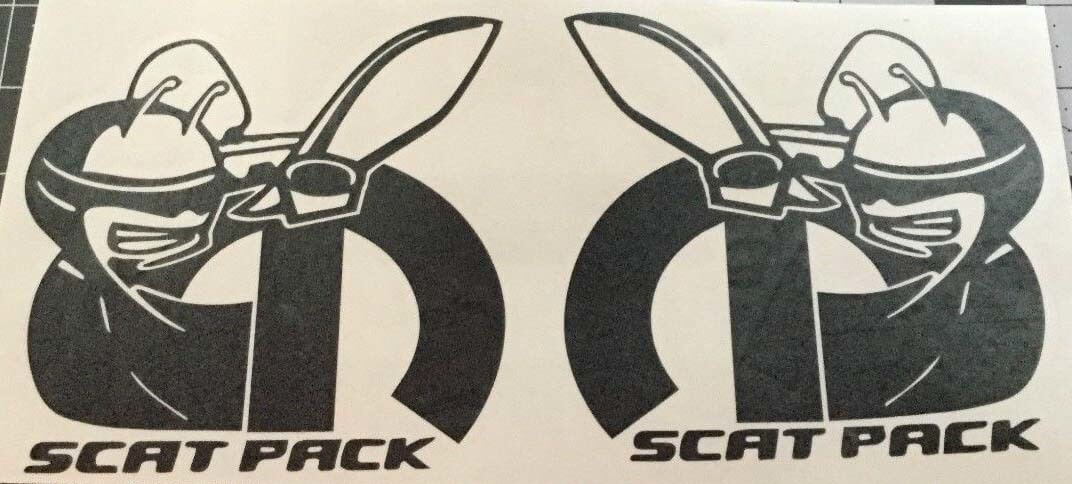 VINTAGE DODGE BOYS Scat Pack Autocollant Super Bee Charger R/T 426 440 Mopar Scatpack