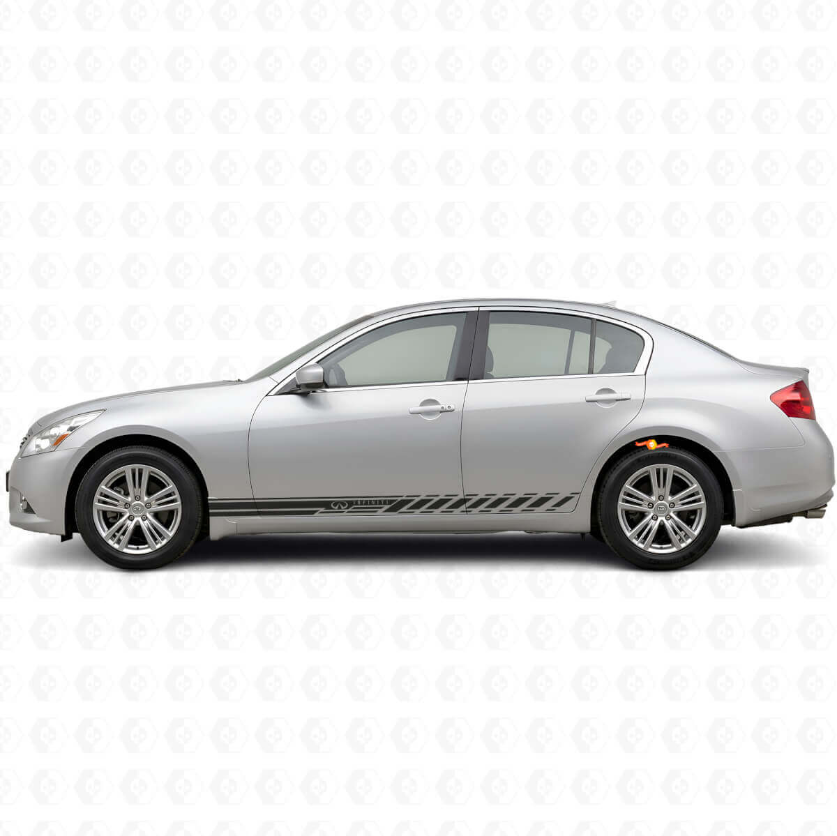 Kit d'autocollants vinyle bandes latérales de course pour Infiniti G35 G37
