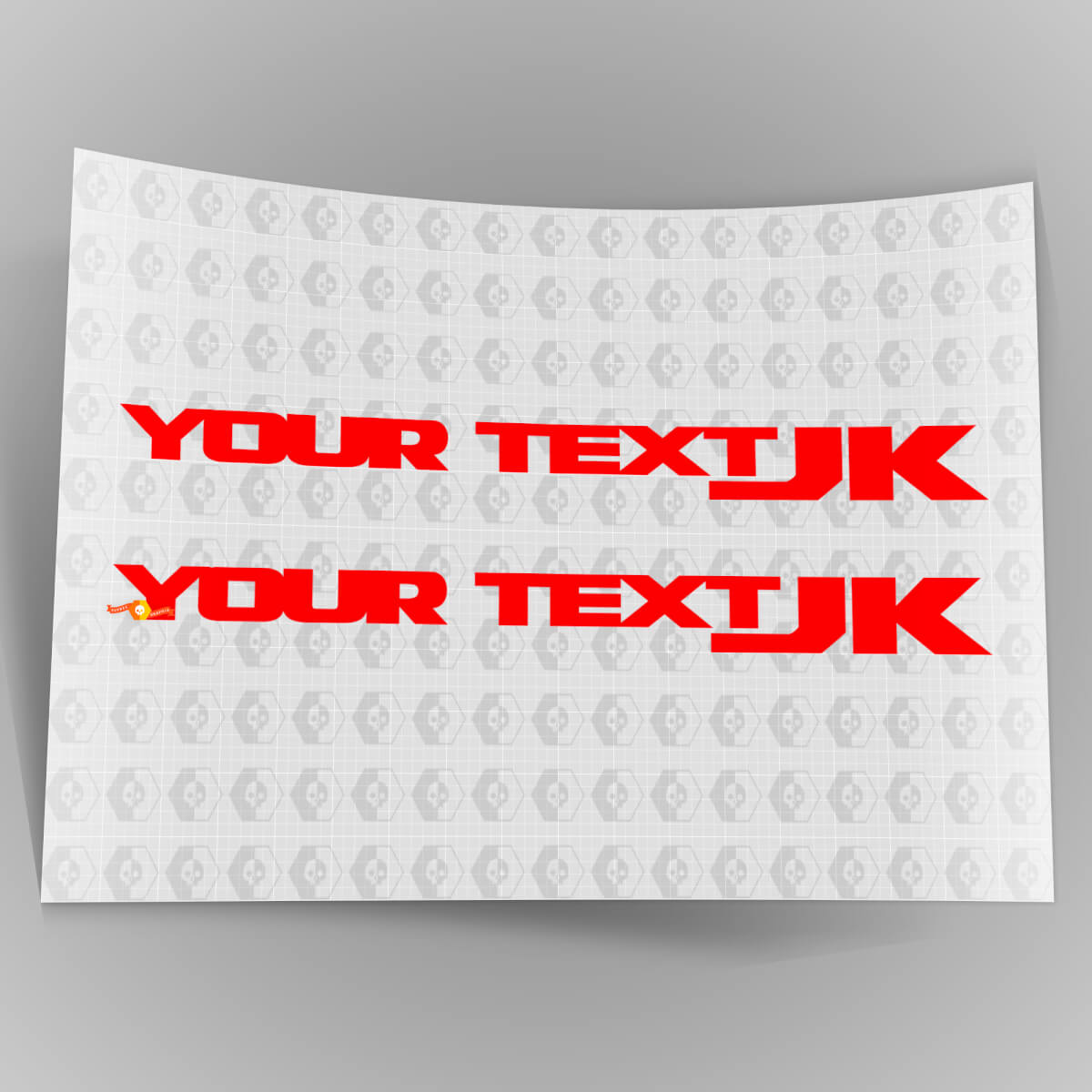 Paire d'autocollants pour carrosserie de garde-boue latérale Jeep JK « Wrangler JK » (style OEM 2017)
