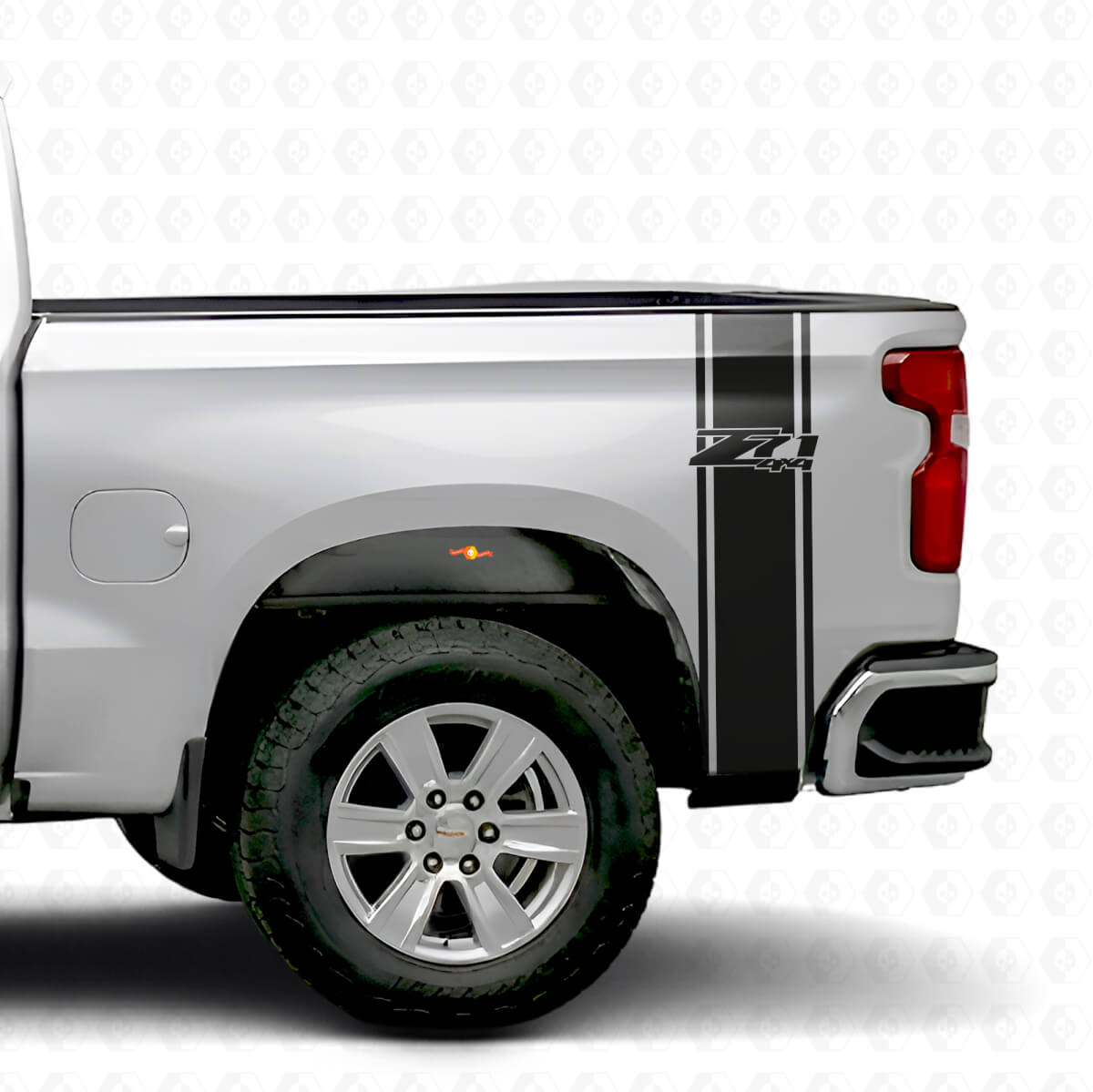 Ensemble de décalcomanies en vinyle bande latérale de benne Z71 4x4 pour Pickup Chevy