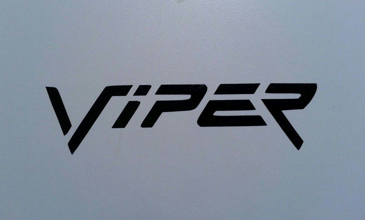 Autocollant en vinyle Logo Viper pour Dodge Plymouth Cuda Challenger Demon