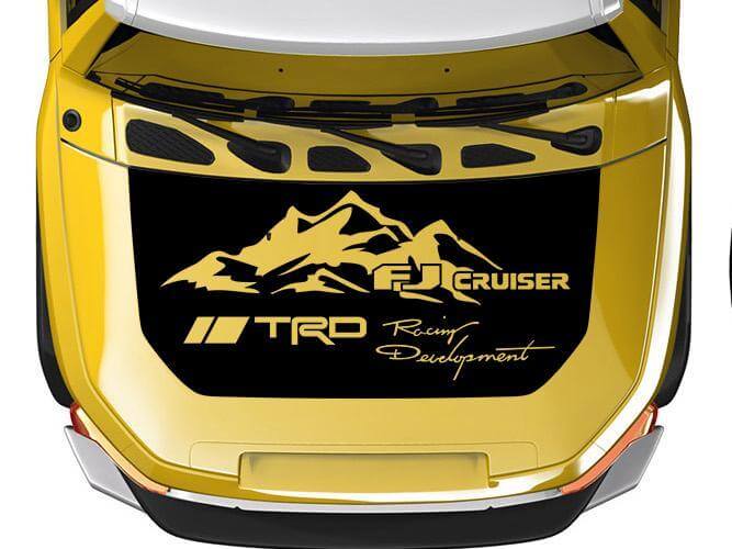 Autocollant en vinyle style montagne TRD pour capot Toyota FJ Cruiser