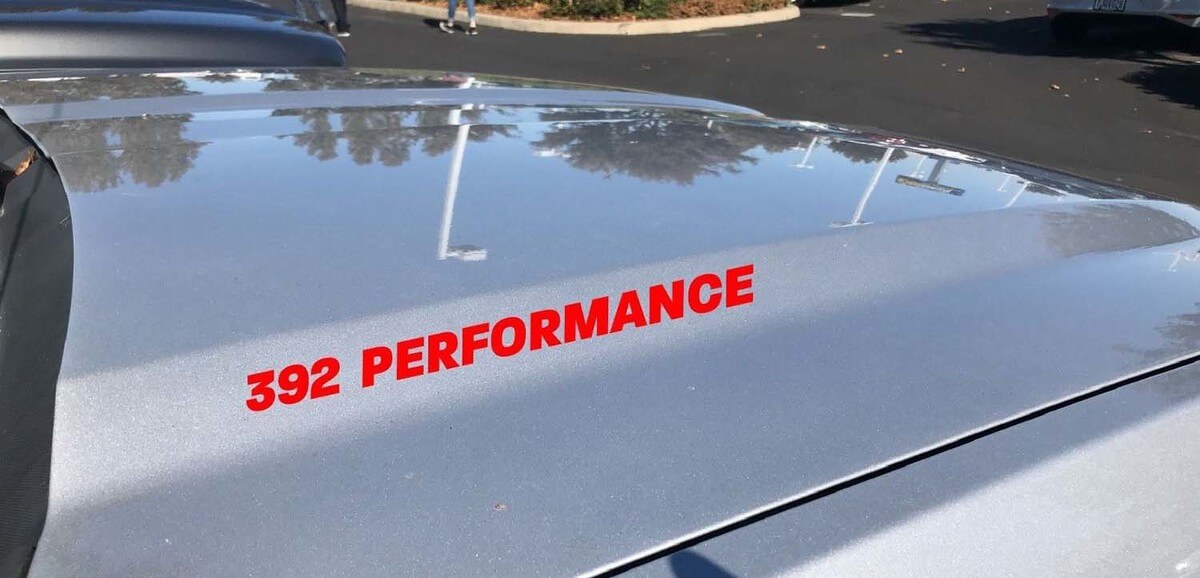 Kit de décalcomanie en vinyle pour capot Performance 392 pour Dodge Challenger Charger V8