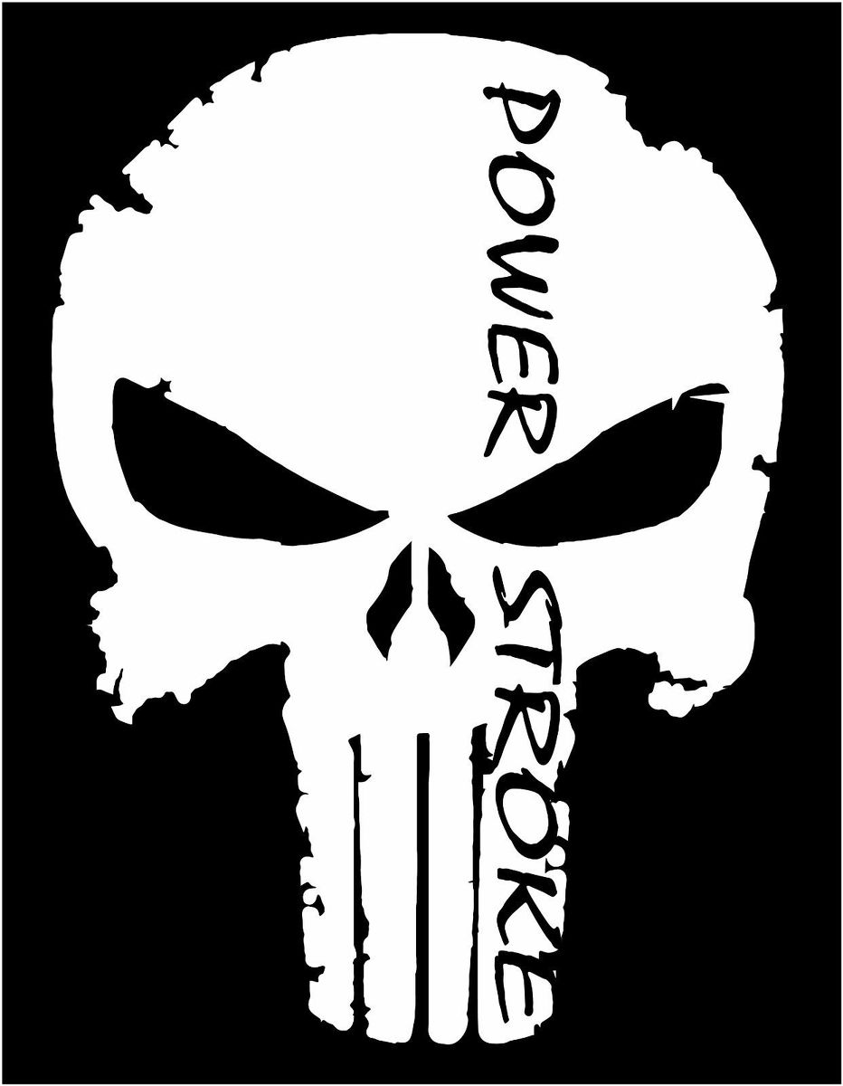 Punisher Ford Powerstroke F250 F350 Diesel camion fenêtre vinyle autocollant autocollant