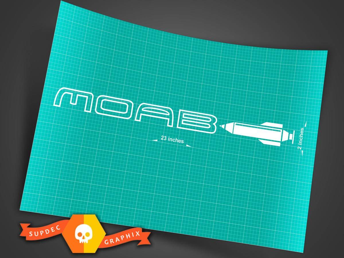 Autocollants de décalcomanies capot aile Moab Wrangler 2 pour Jeep TJ JK CJ YJ Rubicon