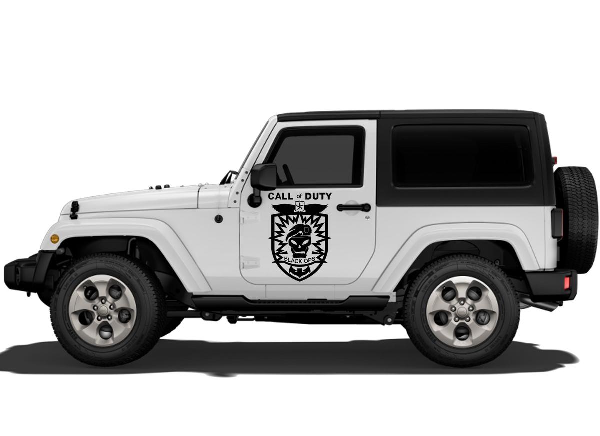 Jeep Décalcomanies Jeep WRANGLER Autocollant de porte Rubicon Sahara Call of Duty
