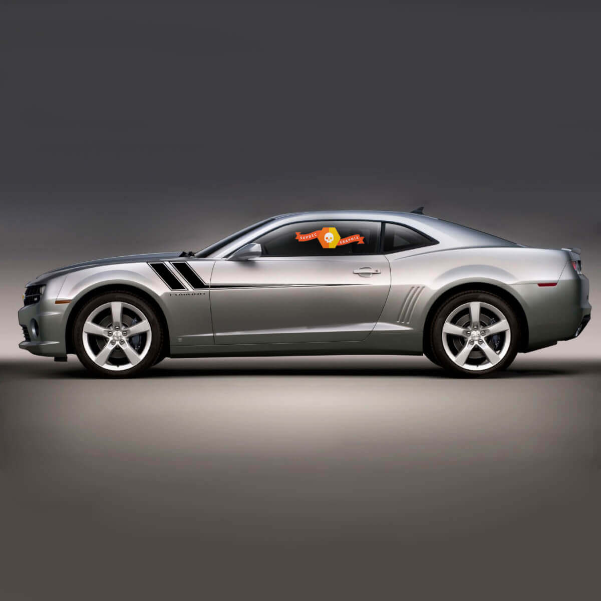 2010 2011 2012 2013 2014 2015 Chevy Camaro Fender to Side Rally Stripes Autocollants Autocollants
