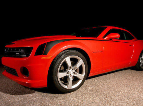 Kit d'autocollants en vinyle à bandes latérales en forme de crosse de hockey pour Chevy Camaro 2010-2012
