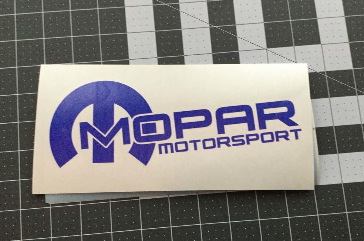 Ensemble d'autocollants vinyles latéraux Mopar Motorsport pour voitures Dodge