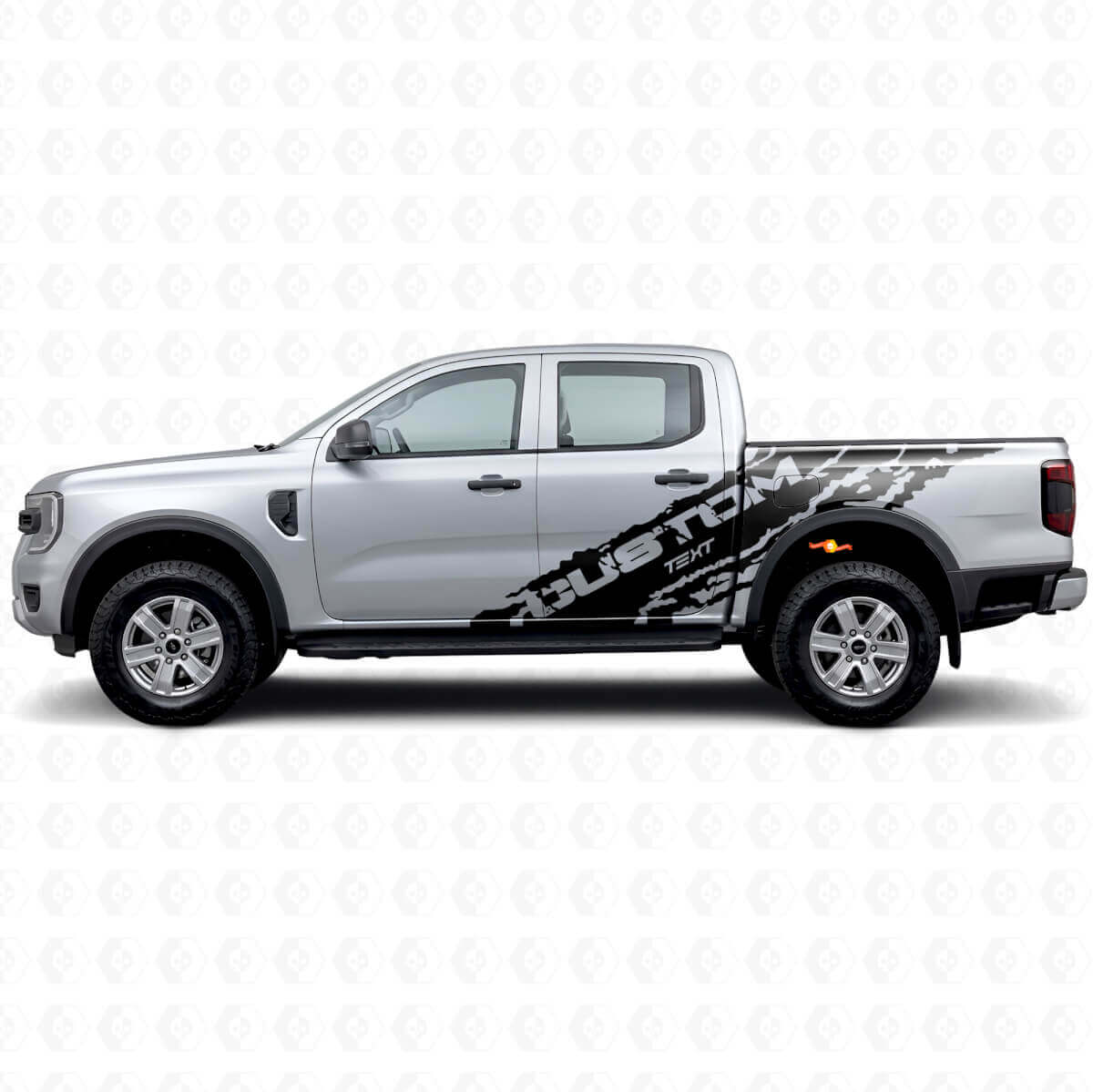Kit de stickers vinyle latéraux Personnalisés & Anti-boue pour Musclecar Ranger Wildtrak