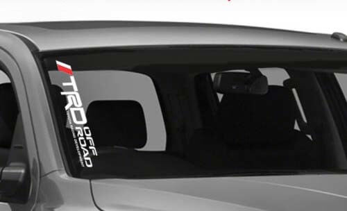 Autocollant en vinyle style tout-terrain TRD pour pare-brise Toyota Tacoma Tundra