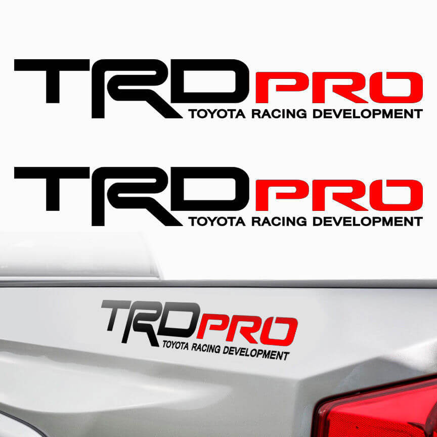 Kit d'autocollants vinyle latéraux TRD Pro pour Toyota Tacoma et Tundra