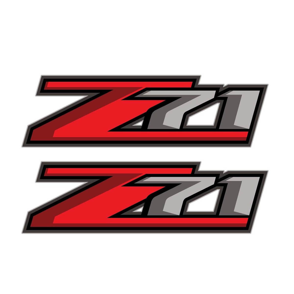 Ensemble de 2 : autocollant Z71 pour camionnette Chevrolet Silverado GMC Sierra 2017
