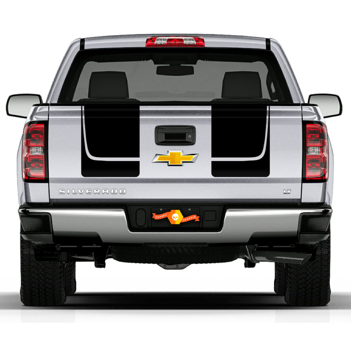 Chevy Silverado Rear Tail Stripe Vinyl Decals Graphics autocollants RALLYE 1500
