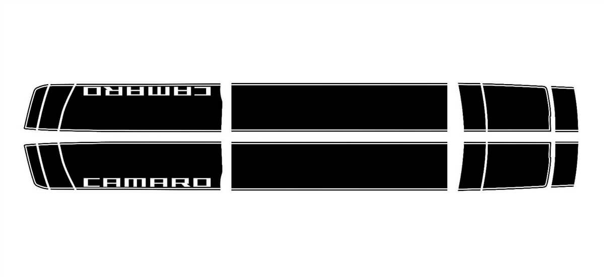 2016- 2017 Camaro Pin Stripe Rally Vinyl Graphic Autocollants Racing Stripes SS RS
