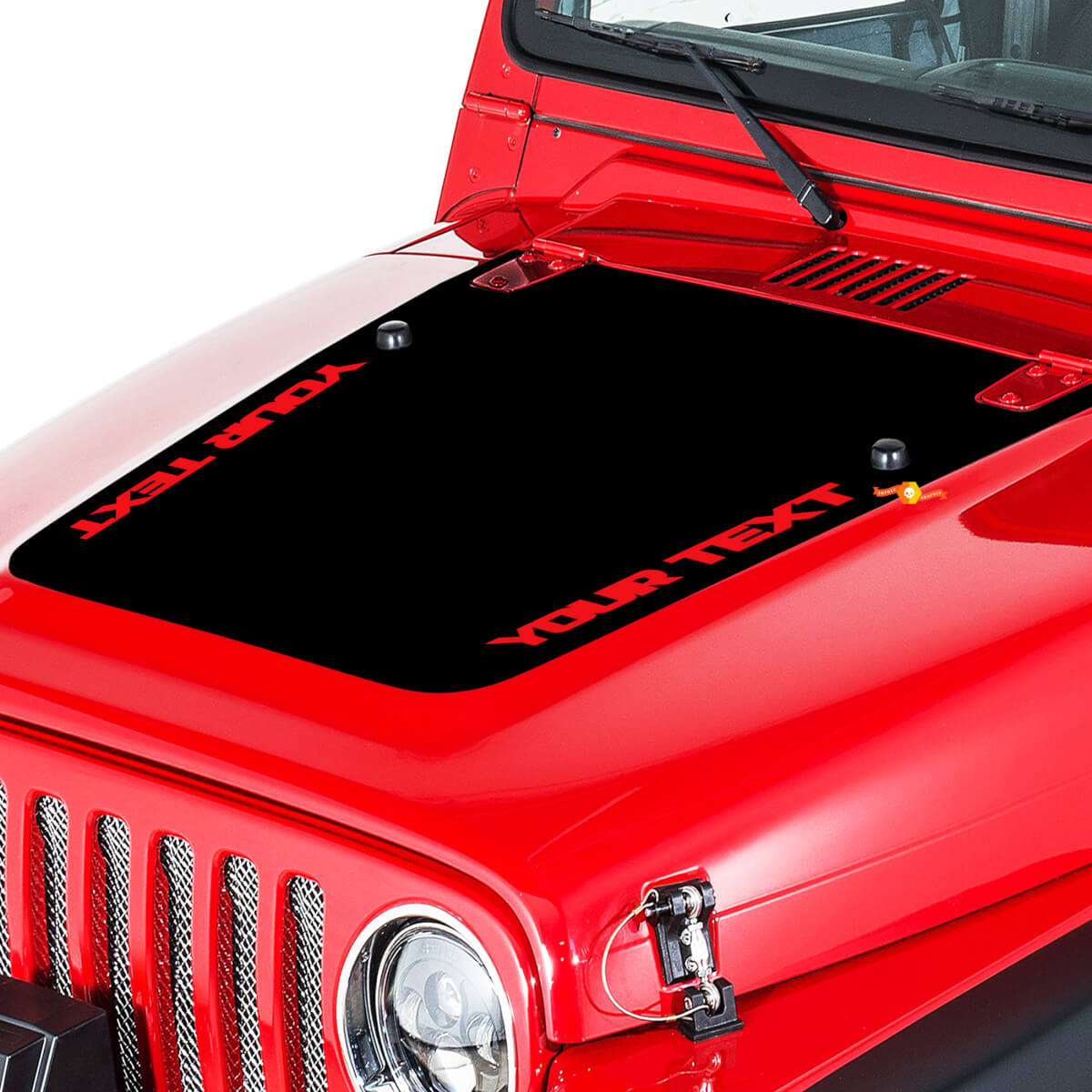 Jeep Wrangler (1999-2006) Kit d'autocollants de capot en vinyle personnalisé - Wrangler
