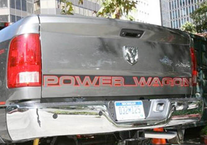 Autocollant vinyle accent de hayon Power Wagon pour Dodge Ram 1500
