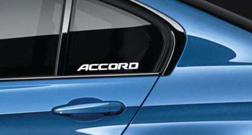 Autocollant en vinyle lettrage de marque pour vitre latérale Honda Accord