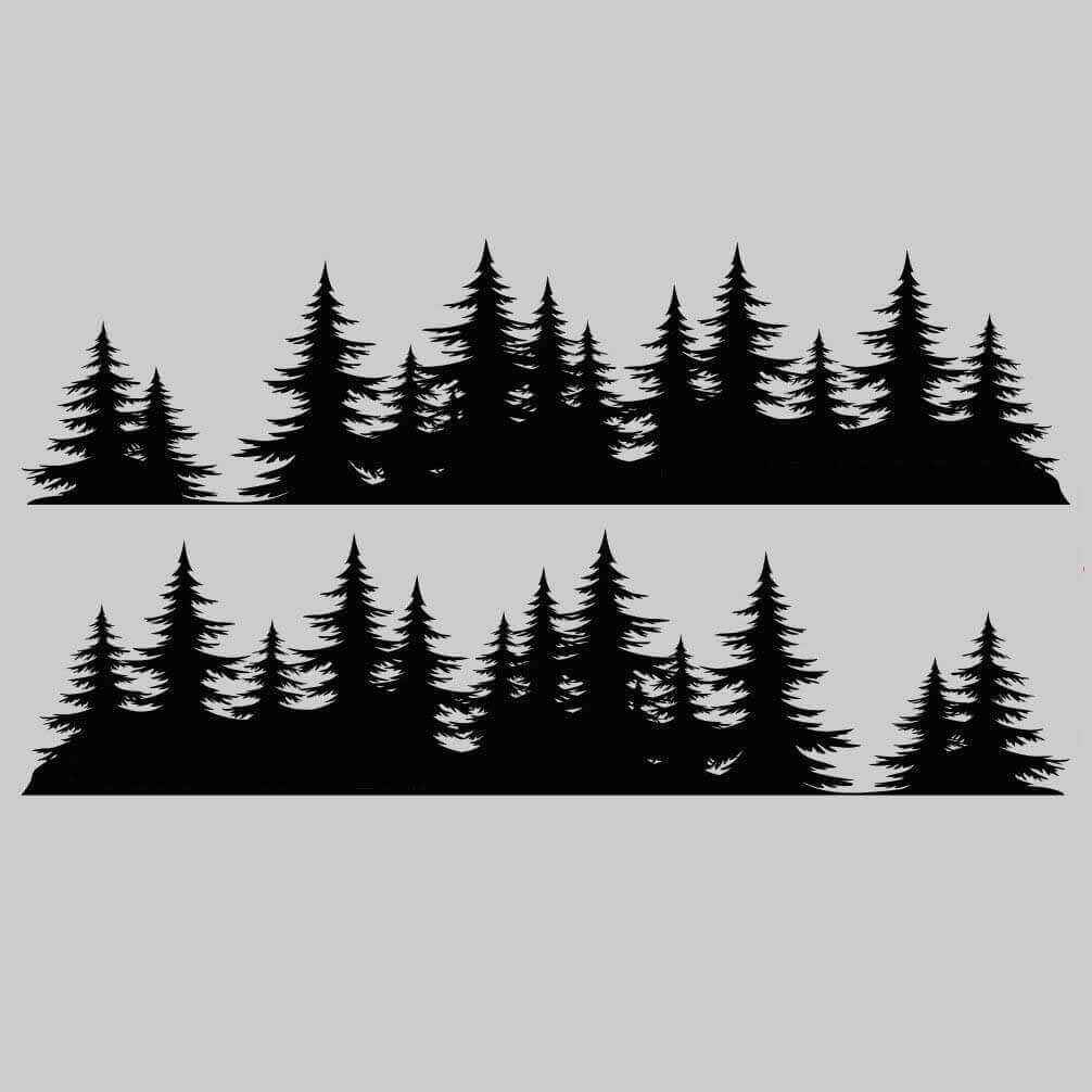 Kit d'autocollants latéraux style forêt pour Subaru Crosstrek