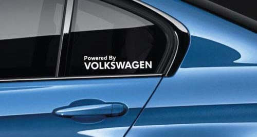 Autocollants Vinyle Pour Vitres Alimentés Par Volkswagen Pour Voitures Volkswagen