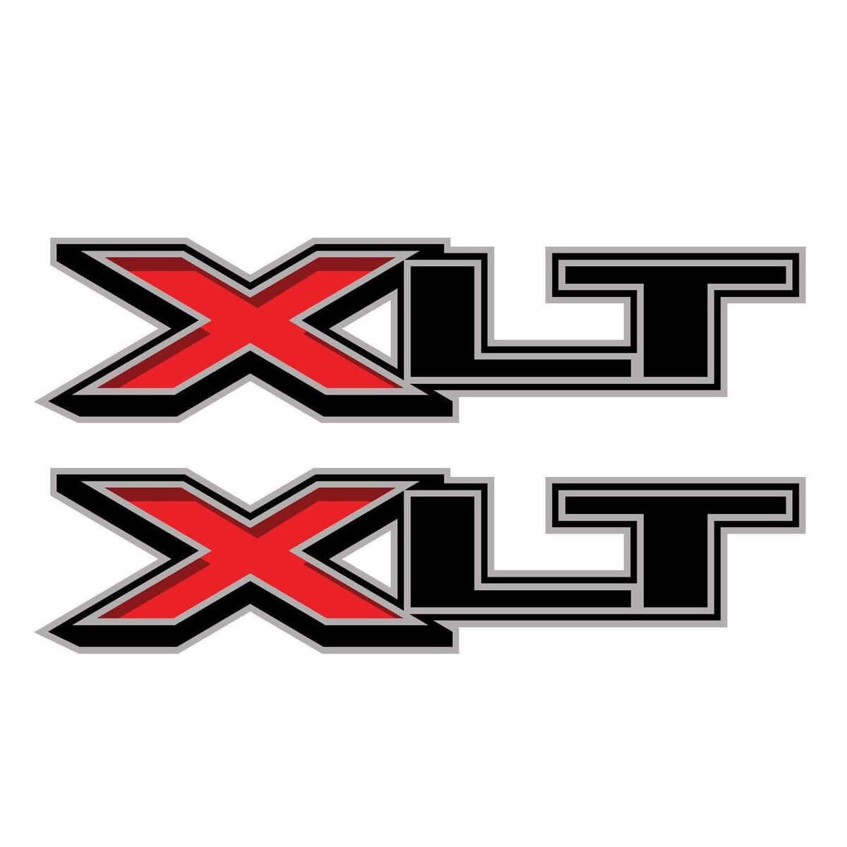 Lot de 2 : 2018 Ford F-150, F-250 XLT vinyle autocollant camionnette chevet