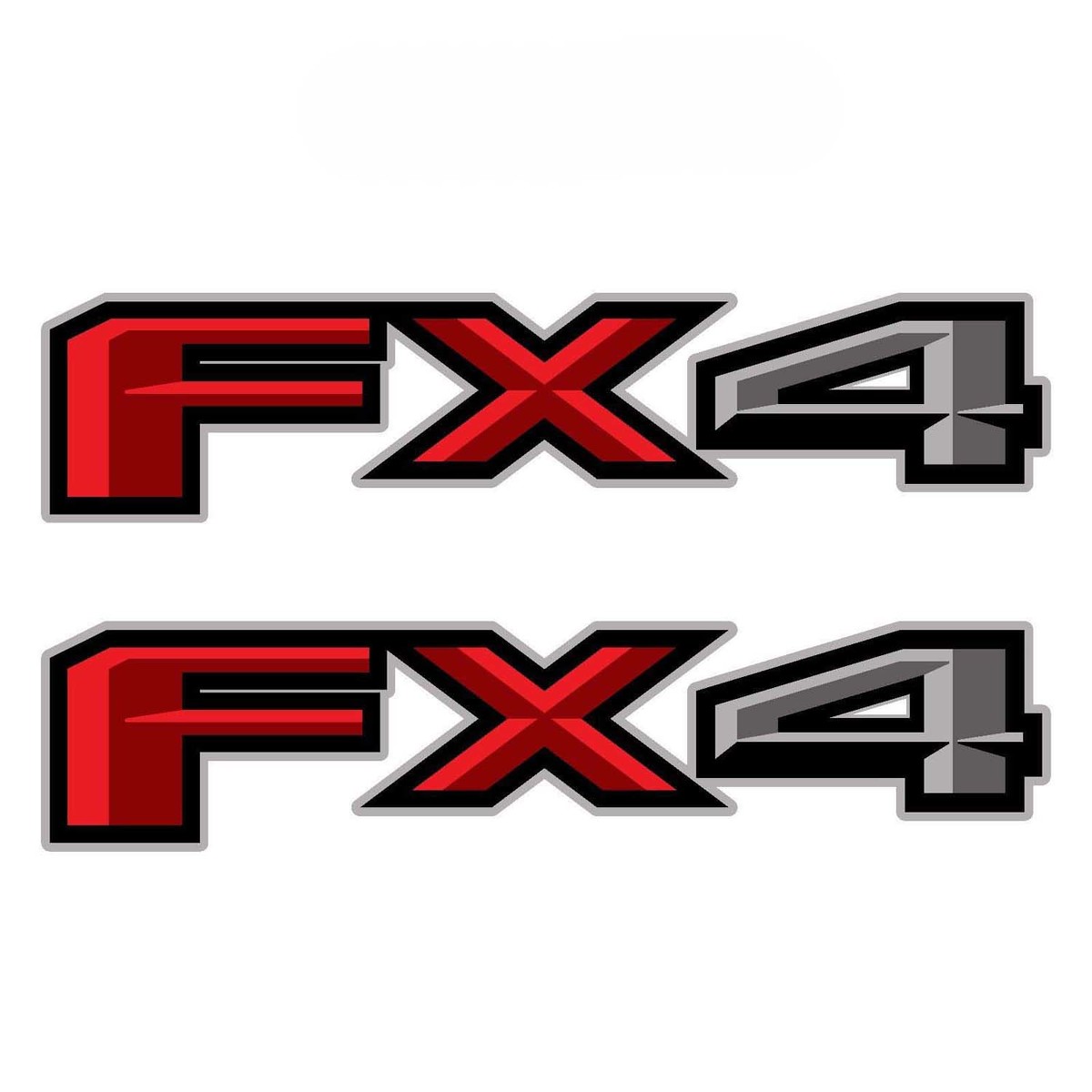Lot de 2 : 2018 Ford F- 150 FX4 tout-terrain en vinyle autocollant camionnette lit latéral