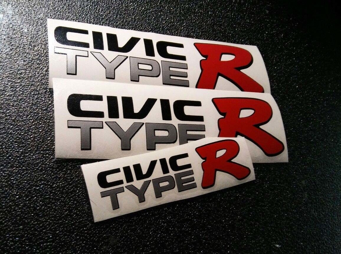 Ensemble d'autocollants en vinyle style Civic Type R pour Honda Civic EK9