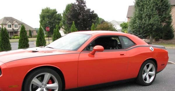 Kit de bandes latérales Dodge Challenger Pinstripe Bodyline 2008 et plus
