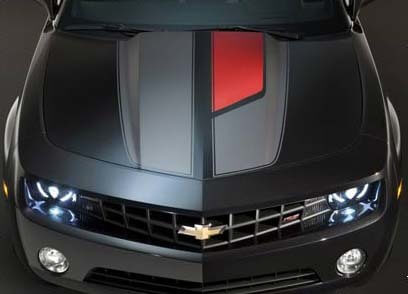2010 et plus Chevrolet Camaro 45e anniversaire Style Rally Stripe Kit Autocollants en vinyle
