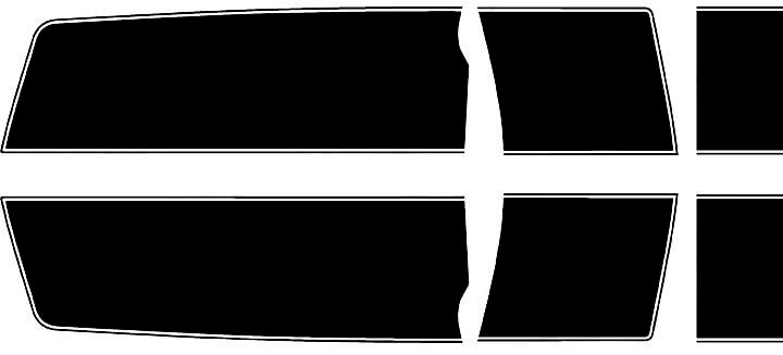 2010 Chevrolet Camaro Bumble Bee Style, kit de rayures de rallye de longueur étendue autocollants en vinyle
