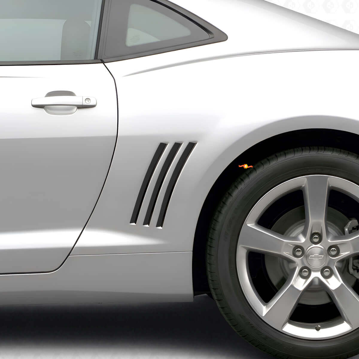 Kit de décalcomanies en vinyle bandes noires pour panneau arrière latéral pour Chevrolet Camaro 2010-2015