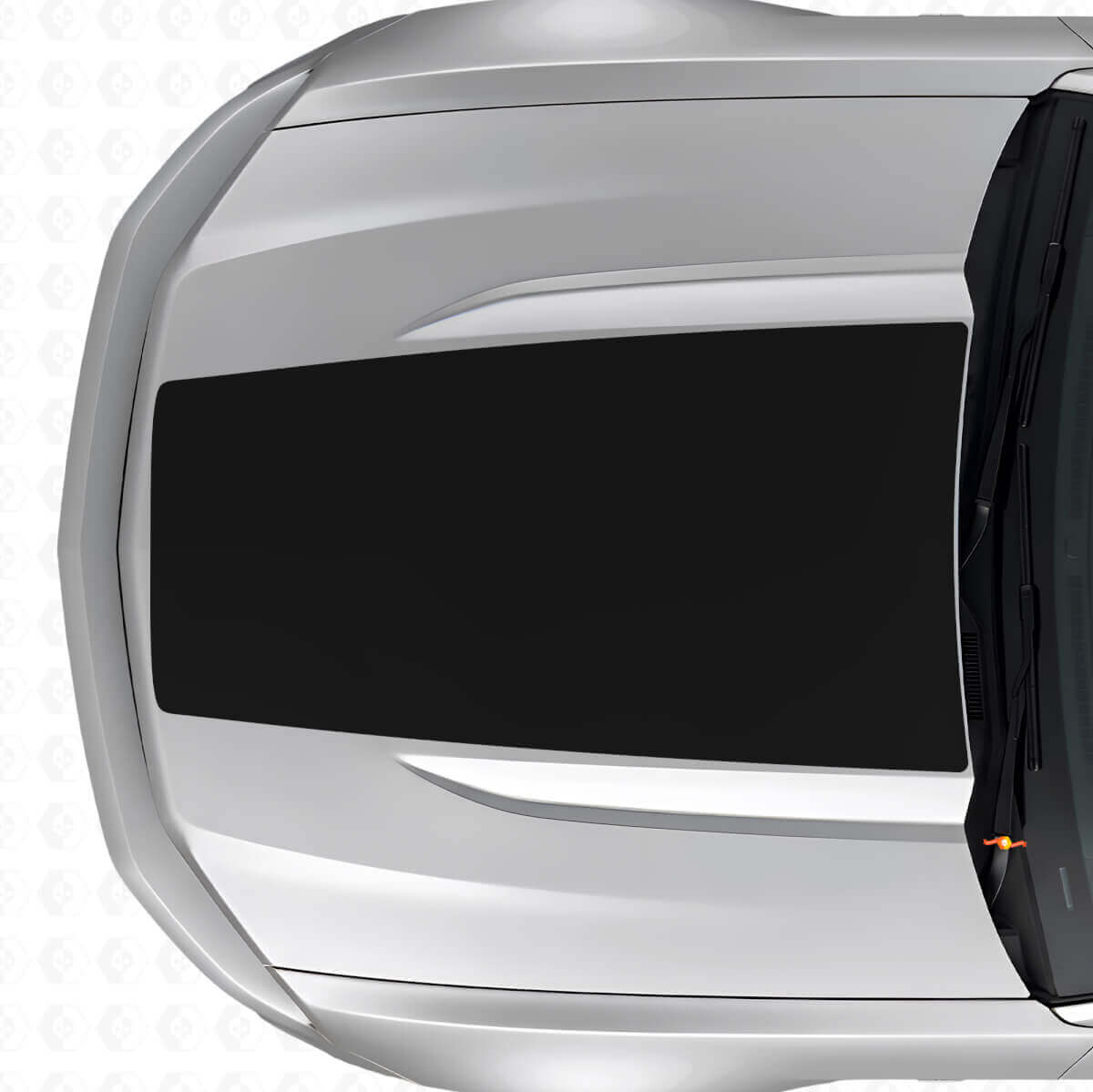 Autocollants en vinyle bande centrale noire pour capot Musclecar Musclecarmodel 2015-2020