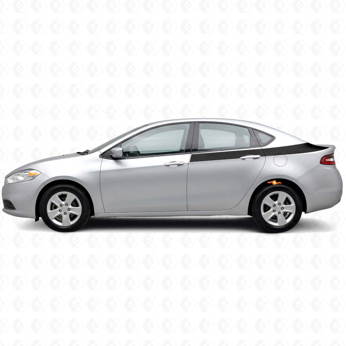 Kit de décalcomanies en vinyle bandes latérales arrière d'accent pour Dodge Dart 2013+