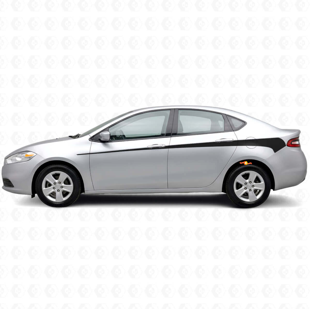 Kit d'autocollants vinyle décorés de bandes latérales pour Dodge Dart 2013+