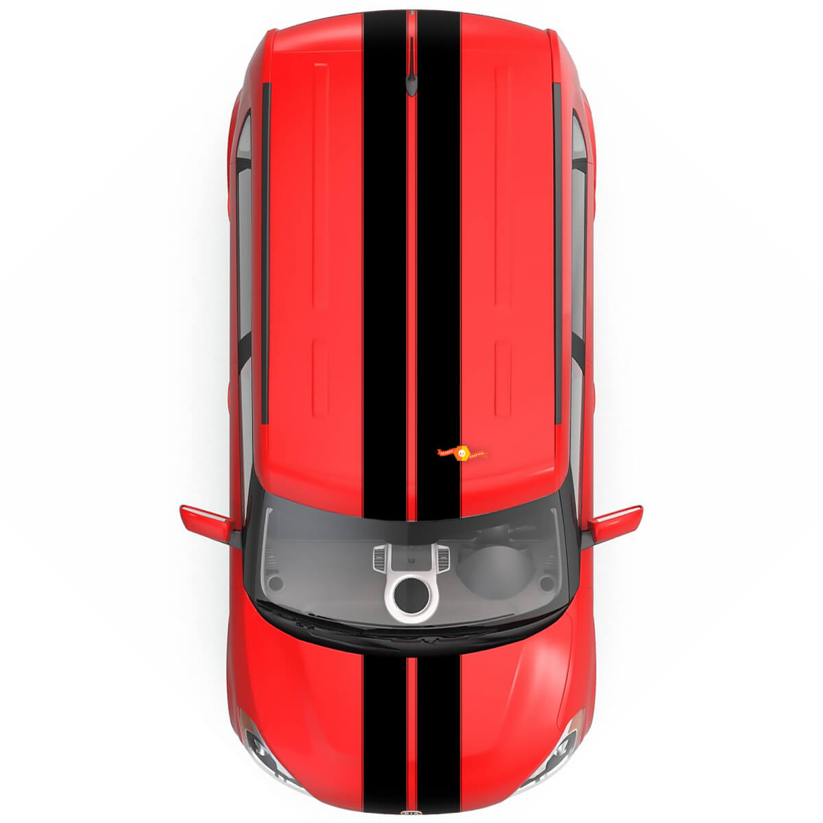 Conception du kit Twin Rally Stripe pour KIA Soul 2009 et plus
