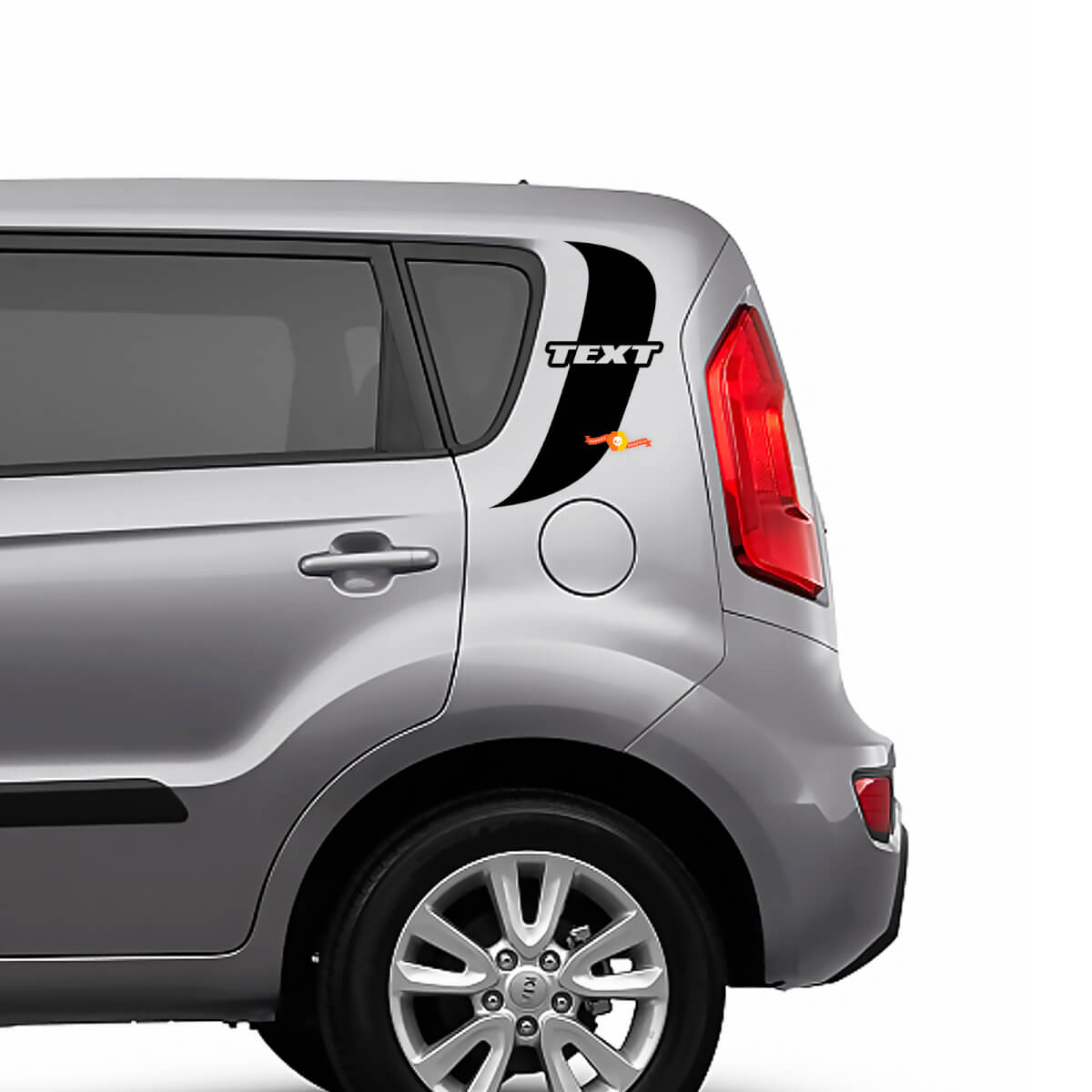 Autocollant graphique de pilier arrière latéral adapté à Kia Soul 2
