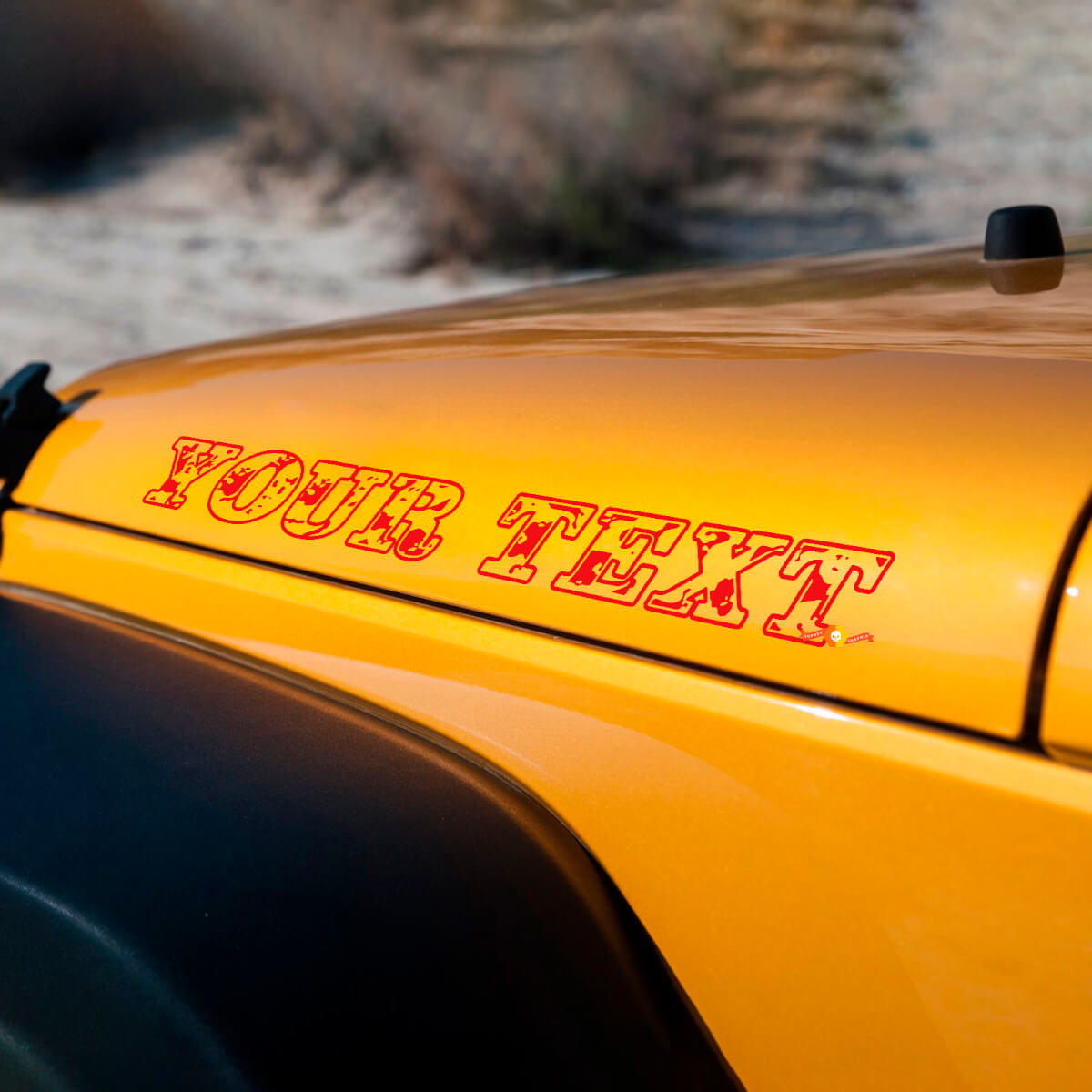 Jeep Wrangler Wrangler capot autocollants décalcomanies police camouflage
