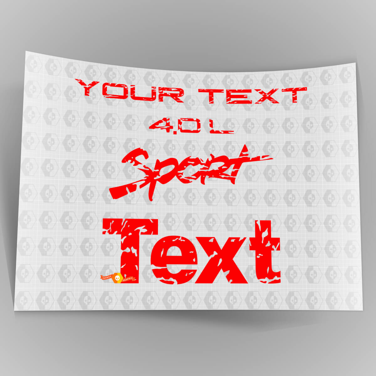 Logos de garde-boue Jeep Wrangler 4.0 TJ en détresse 1997 -2006