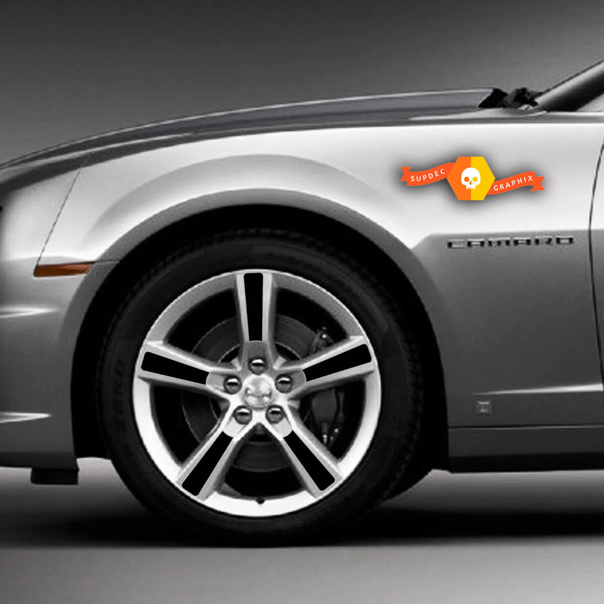 Autocollants de rayons de roue Chevrolet Camaro 2016-2018 pour jantes de 18 pouces
