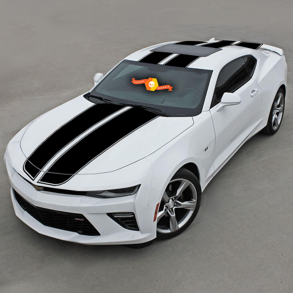 Chevrolet Camaro 2016- 2018 Bandes sport haut de rallye avec toit

