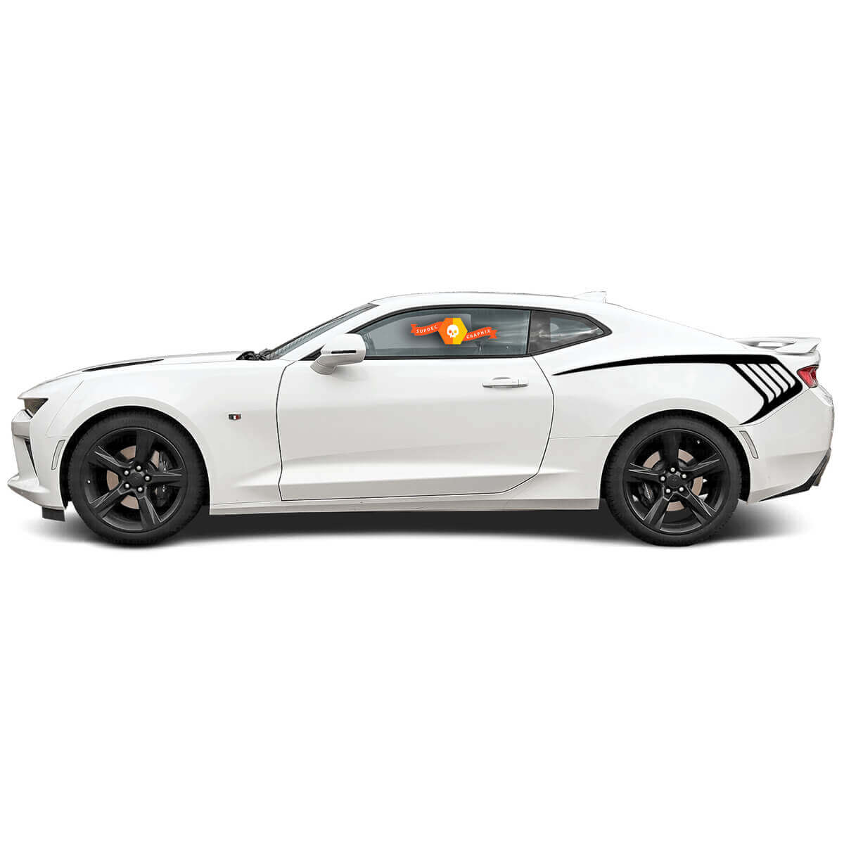 Autocollants vinyle de bande d'accent latérale arrière pour Chevrolet Camaro 2016-2018