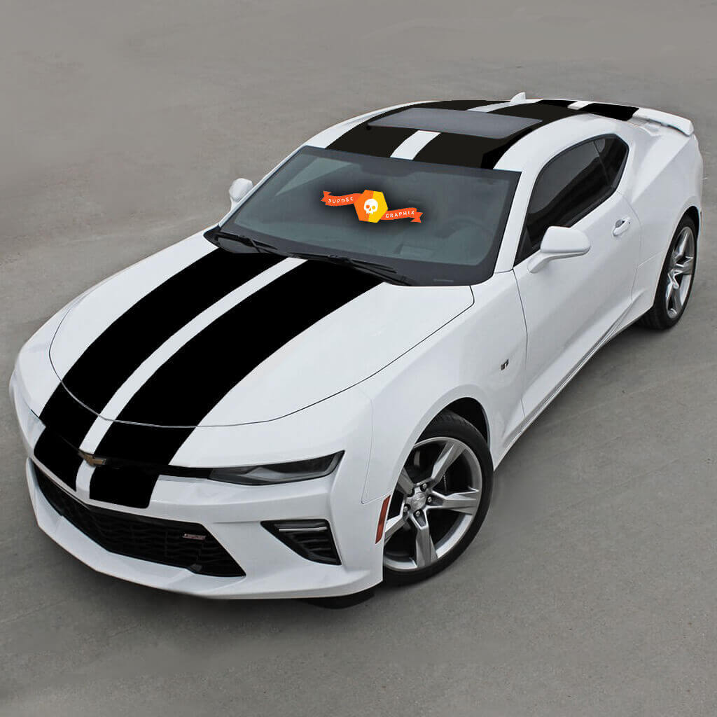 Chevrolet Camaro 2016- 2018 Over The Top Racing Double bandes en vinyle
