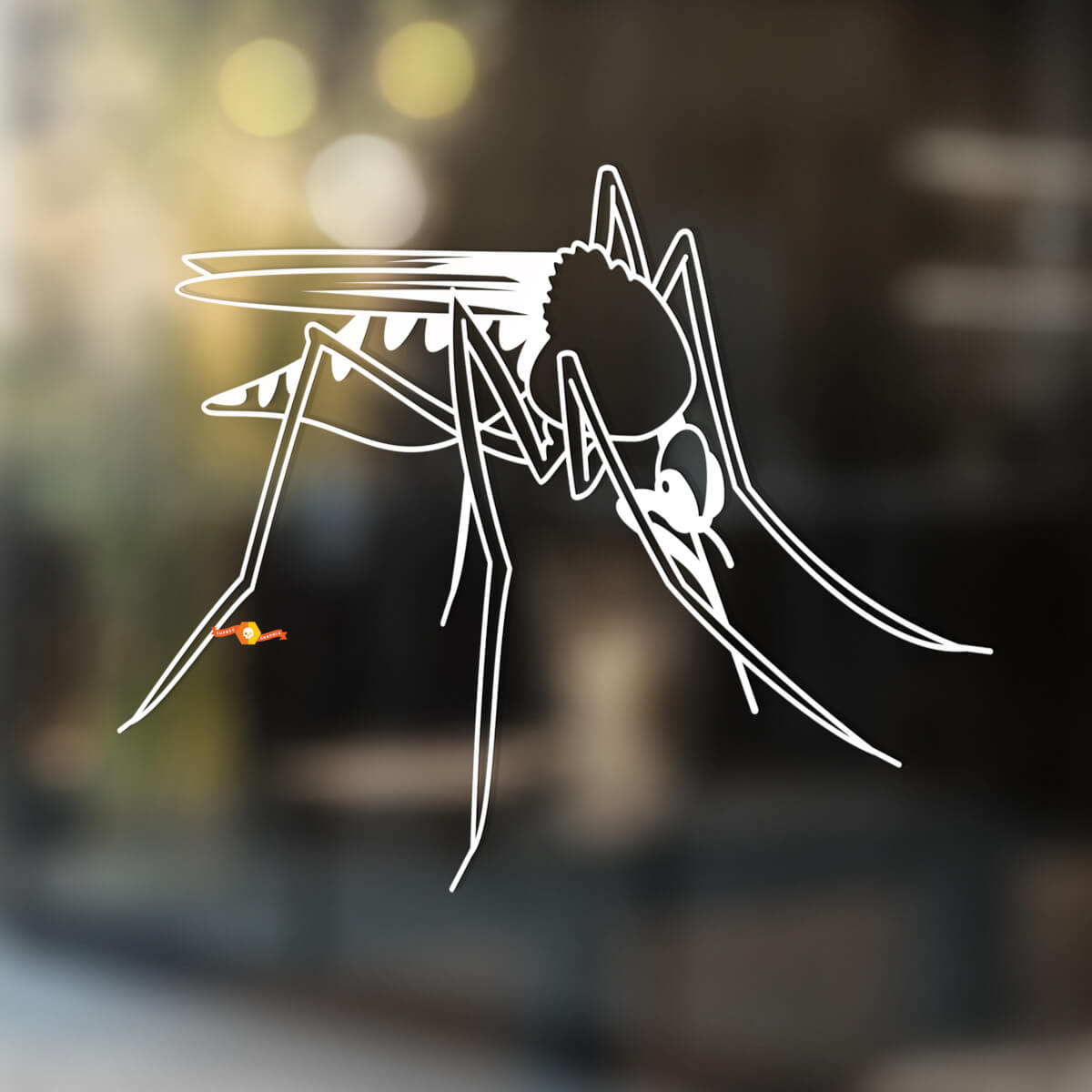 Moustique Gnat Vinyle Art Mur Fenêtre Salle de bain Autocollant Décalcomanie #2
