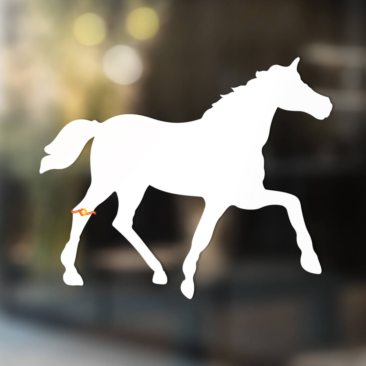 Décalque autocollant mural en vinyle pour cheval #1
